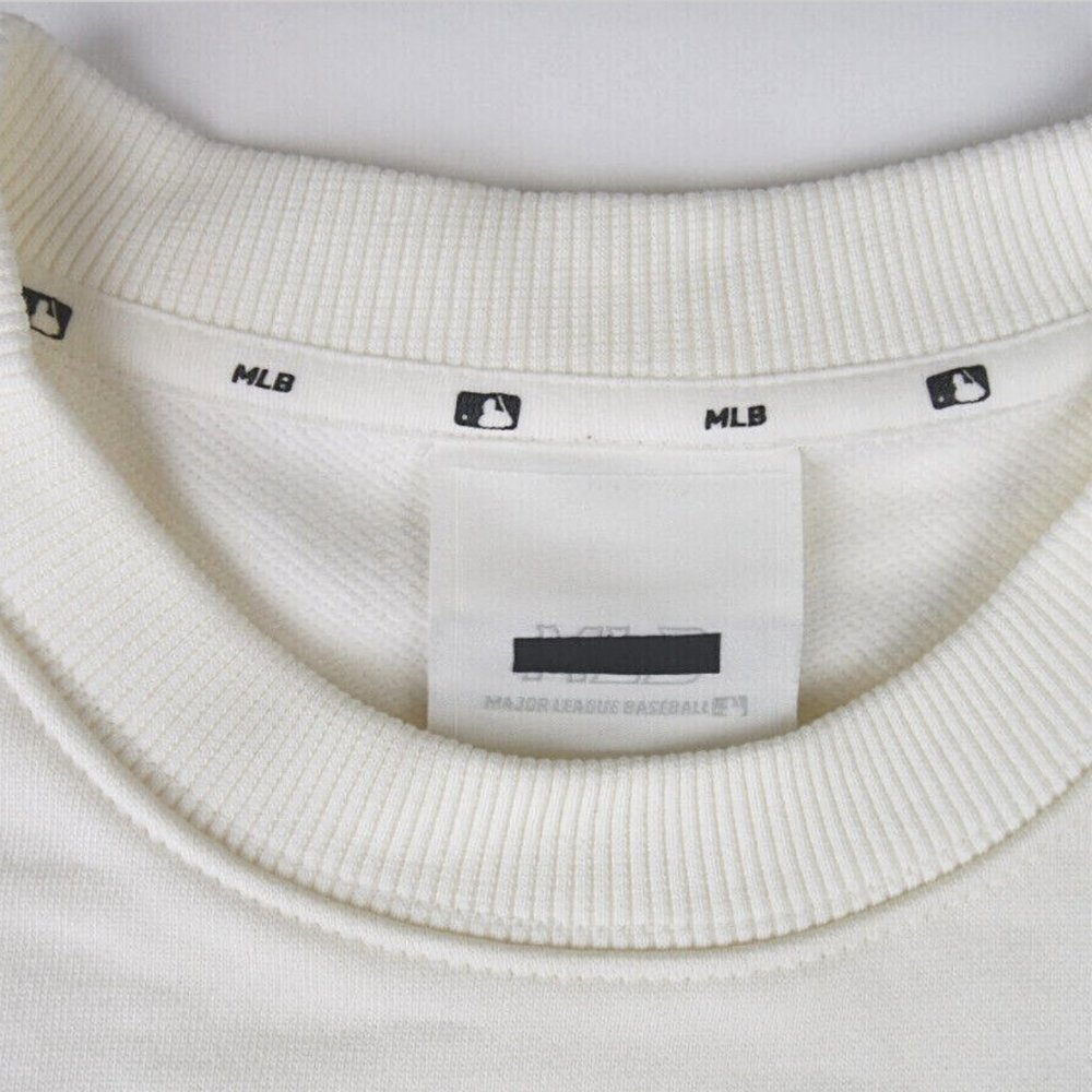 MLB NEW YORK YANKEES IVORY BASIC LOGO SWEATSHIRT - Picture 3 of 7